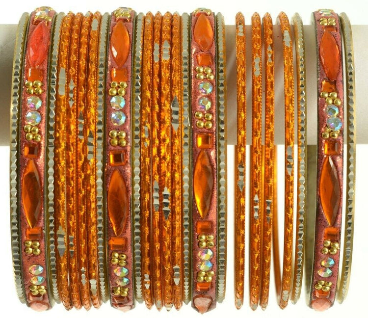 Indian Bangles Set Ethnic Traditional Bracelets Bollywood Bridal Churi 2.6 Orang