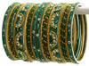 Indian Bangles Set of 26 Ethnic Bracelets Bridal Churi Kangan Green 2-6
