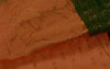 Indian Art Silk Sari Woven Zari & Self Brocade Wedding Saree Fabric Orangish Pea