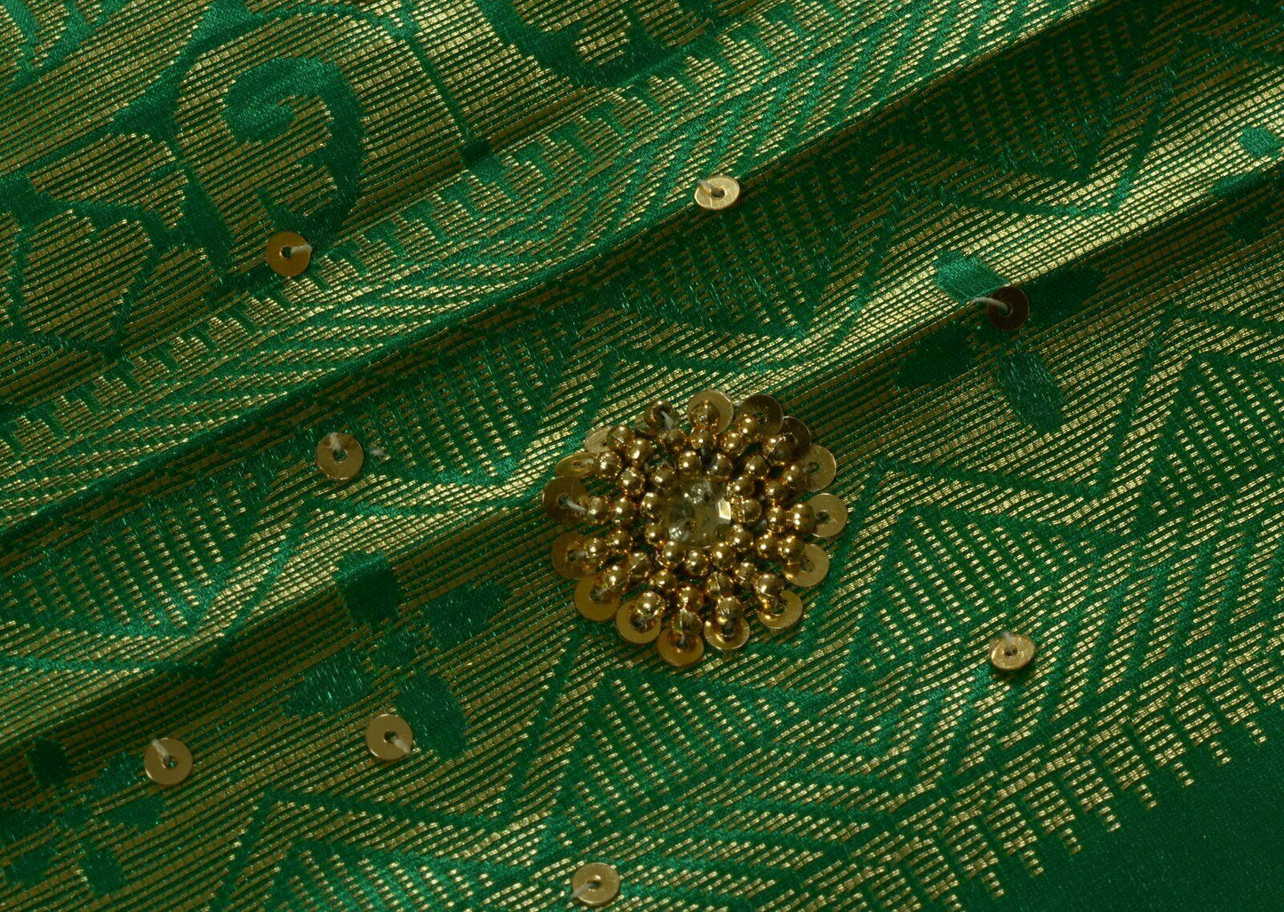 Bollywood Saree Hand Beaded Embroiderd Zari Woven Banarasi Sari Garnet