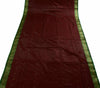 Bollywood Saree Hand Beaded Embroiderd Zari Woven Banarasi Sari Garnet