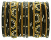 Indian Bangles Set of 26 Ethnic Bracelets Bridal Churi Kangan Black 2-6