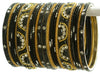 Indian Bangles Set of 26 Ethnic Bracelets Bridal Churi Kangan Black 2-6
