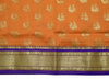 Banarasi Saree Indian Art Silk Woven Zari Brocade Sari Fabric Peach