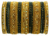 Indian Bangles Set of 26 Ethnic Bracelets Traditional Churi Kangan Black 2-8
