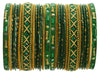 Indian Bangles Set of 26 Ethnic Bracelets Traditional Churi Kangan Green 2-8
