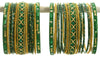 Indian Bangles Set of 26 Ethnic Bracelets Traditional Churi Kangan Green 2-8