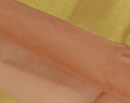Zari Woven Pallu Border Indian Cotton Blend Plain Saree Sari Fabric