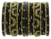 Indian Bangles Set of 26 Ethnic Bracelets Bridal Churi Kangan Black 2-4