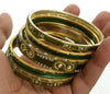 Indian Bangles Set of 26 Ethnic Bracelets Bollywood Churi Kangan Green 2.8