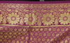 Banarasi Dupatta Indian Art Silk Woven Zari Brocade Long Stole Shawl Purple