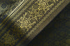 Indian Art Silk Woven Zari Brocade Long Stole Banarasi Dupatta Shawl Blue