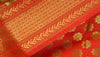 Indian Art Silk Woven Zari Brocade Long Stole Banarasi Dupatta Shawl Red