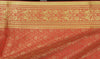 Banarasi Dupatta Indian Art Silk Woven Zari Brocade Long Stole Red