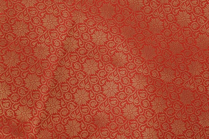 Banarasi Dupatta Indian Art Silk Woven Zari Brocade Long Stole Red