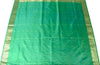 Banarasi Brocade Art Satin Silk Saree Maroon Green Zari Embroidered Sari Fabric