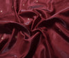 Banarasi Brocade Art Satin Silk Saree Maroon Green Zari Embroidered Sari Fabric