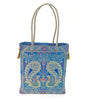 Banarasi Silk Hand Bag Woven Zari Brocade Tote Bag  / Shoulder Handbags with Golden Tassels Nice item to Gift