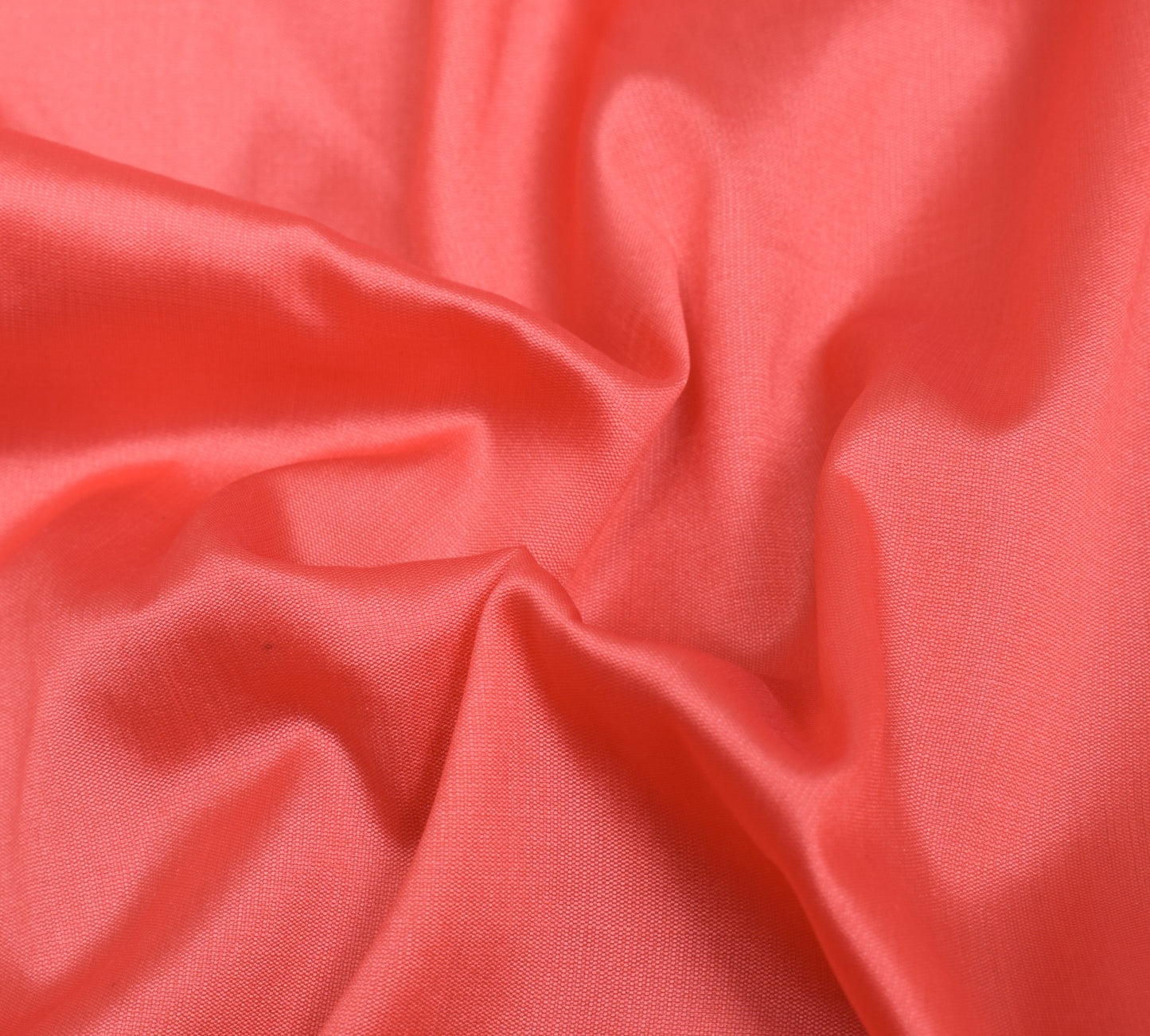 Banarasi Art Silk Saree with Blouse Fabric Coral Pink Leaves Gold Zari Weaving