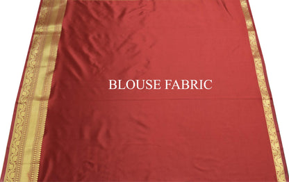 Banarasi Art Silk Saree with Blouse Fabric Aqua Green Leaves Gold Zari Weaving