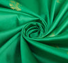 Green Indian Sari Banarasi Art Silk Saree with Blouse Fabric Gold Zari Weaving