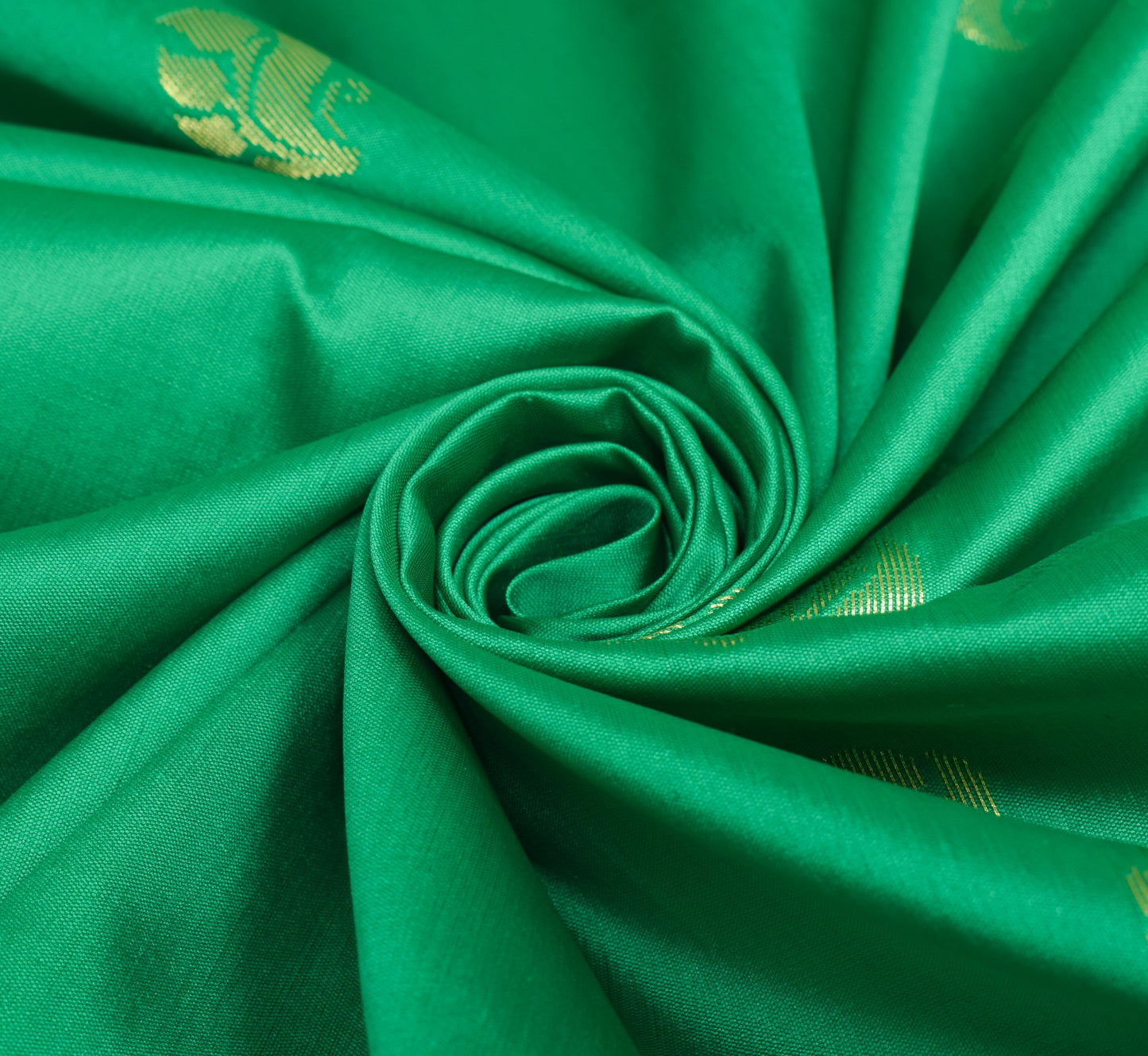Green Indian Sari Banarasi Art Silk Saree with Blouse Fabric Gold Zari Weaving