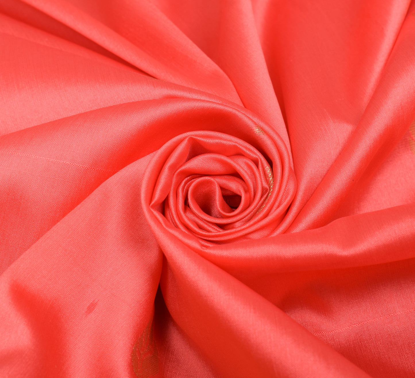 Peach Indian Sari Banarasi Art Silk Saree with Blouse Fabric Gold Zari Weaving