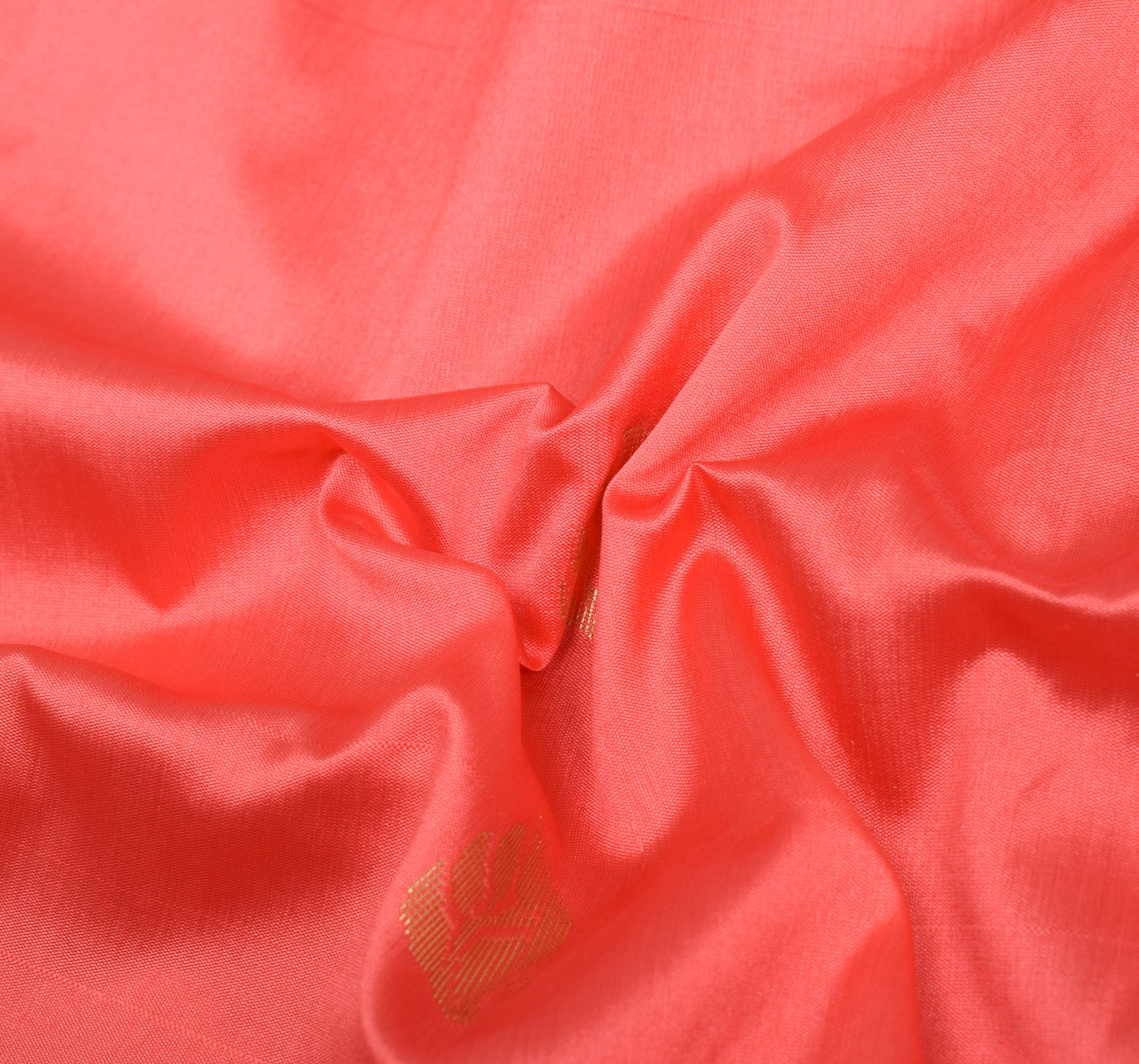 Peach Indian Sari Banarasi Art Silk Saree with Blouse Fabric Gold Zari Weaving