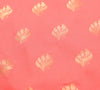 Peach Indian Sari Banarasi Art Silk Saree with Blouse Fabric Gold Zari Weaving
