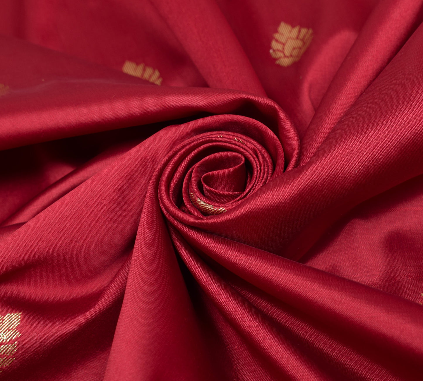 Maroon Banarasi Sari Art Silk Zari Woven Leaf Motifs Saree with Blouse Fabric