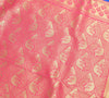 Royal Blue Banarasi Sari Art Silk Zari Woven Floral Border Saree Blouse Fabric