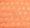 Indian Peachy Orange Sari Banarasi Art Silk Saree with Blouse Gold Zari Weaving