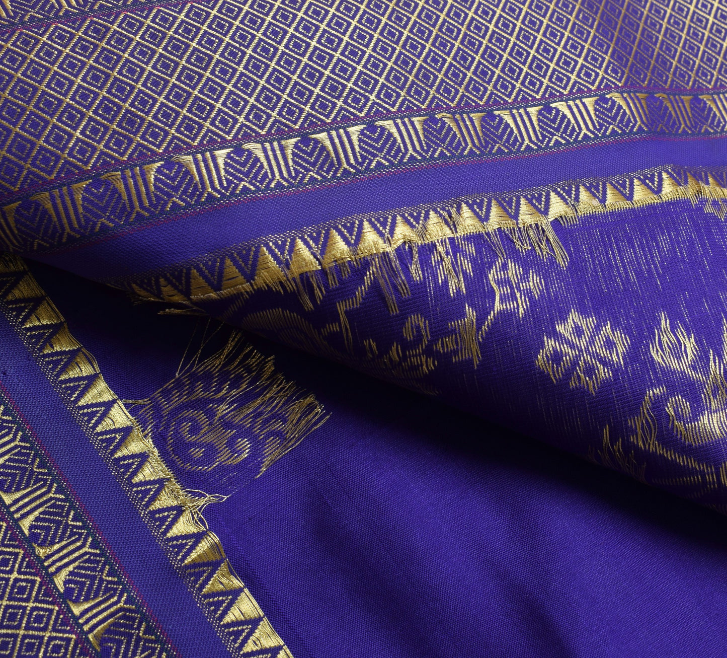 Indian Peachy Orange Sari Banarasi Art Silk Saree with Blouse Gold Zari Weaving