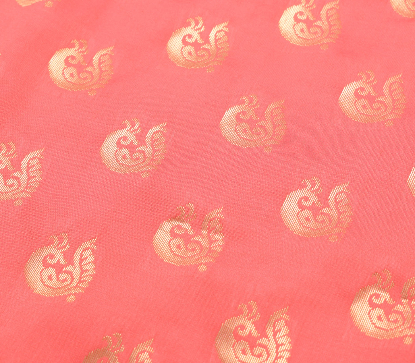 Indian Peach Maroon Sari Banarasi Art Silk Saree with Blouse Gold Zari Weaving