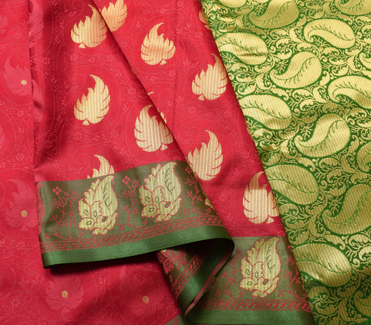 Indian Yellow Banarasi Sari Art Cotton Saree with Blouse Fabric Gold Zari Woven