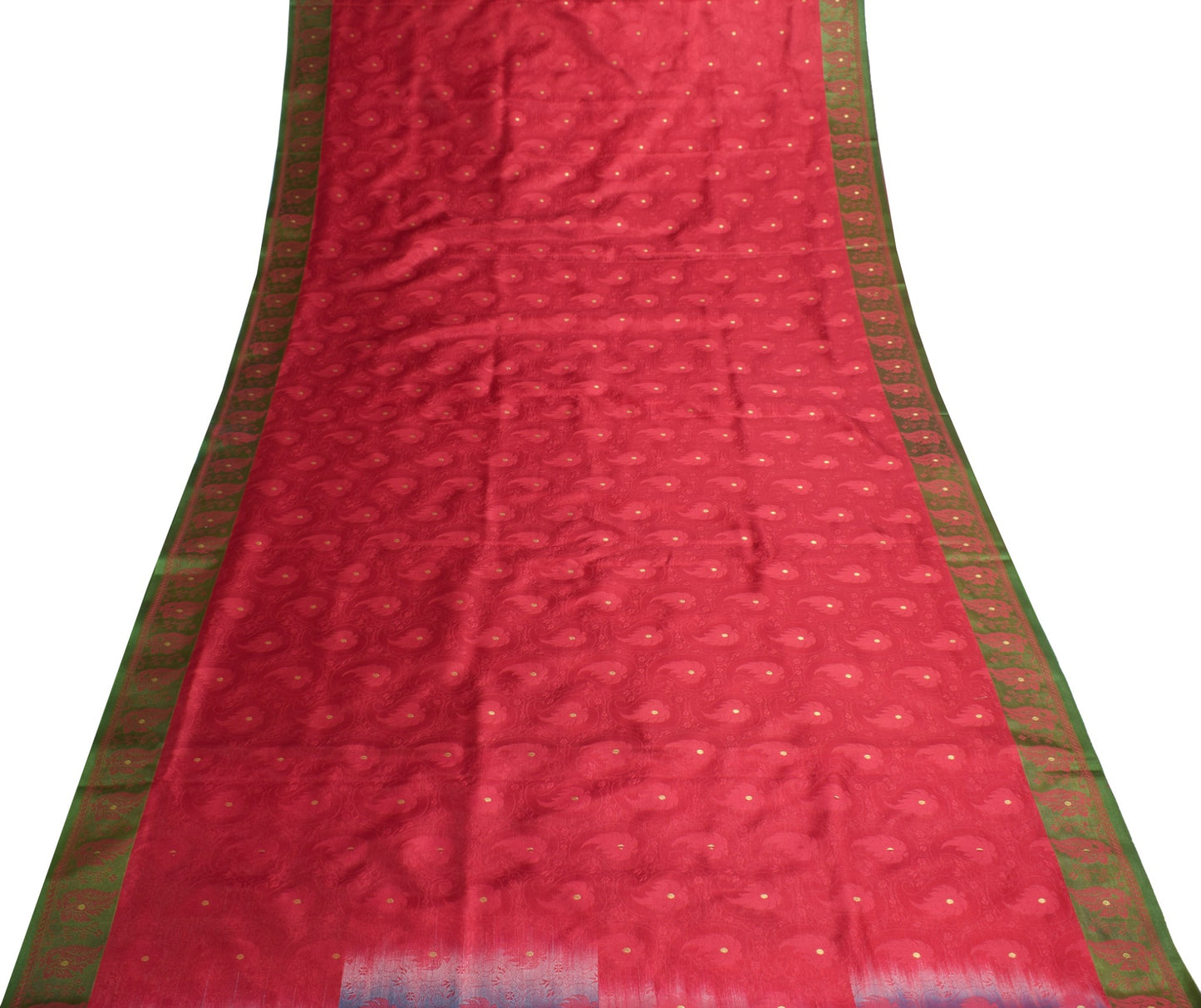 Indian Yellow Banarasi Sari Art Cotton Saree with Blouse Fabric Gold Zari Woven