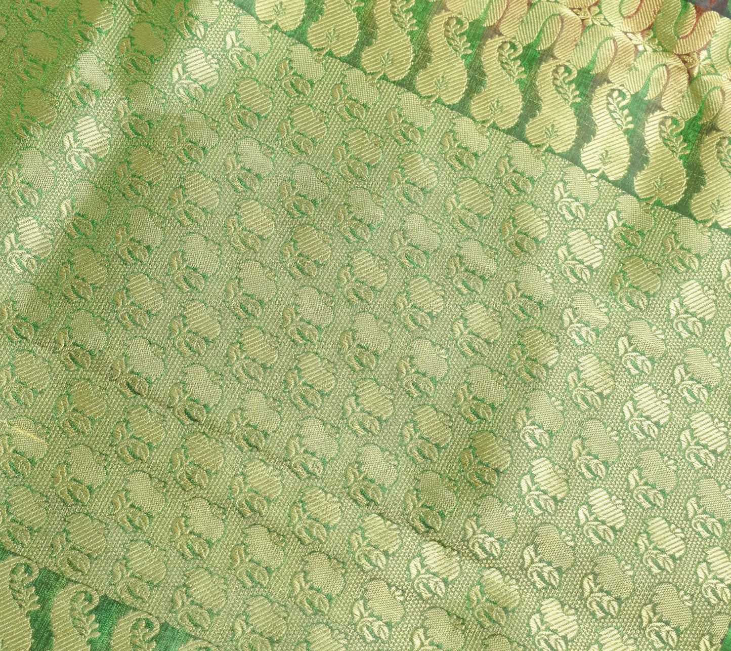 Indian Multi-Color Banarasi Sari Self & Zari Woven Art Silk Saree Blouse Fabric