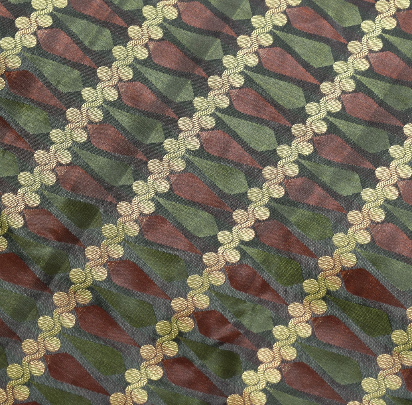 Indian Multi-Color Banarasi Sari Self & Zari Woven Art Silk Saree Blouse Fabric