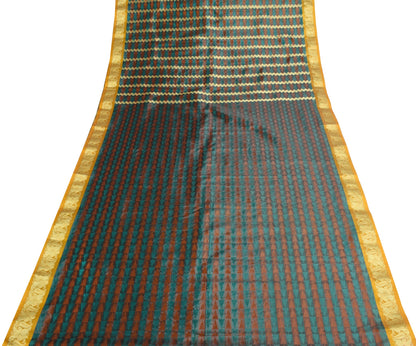 Indian Multi-Color Sari Banarasi Self & Zari Woven Art Silk Saree Blouse Fabric