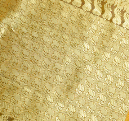 Indian Multi-Color Sari Banarasi Self & Zari Woven Art Silk Saree Blouse Fabric