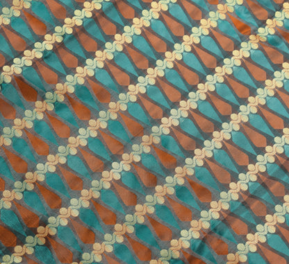 Indian Multi-Color Sari Banarasi Self & Zari Woven Art Silk Saree Blouse Fabric