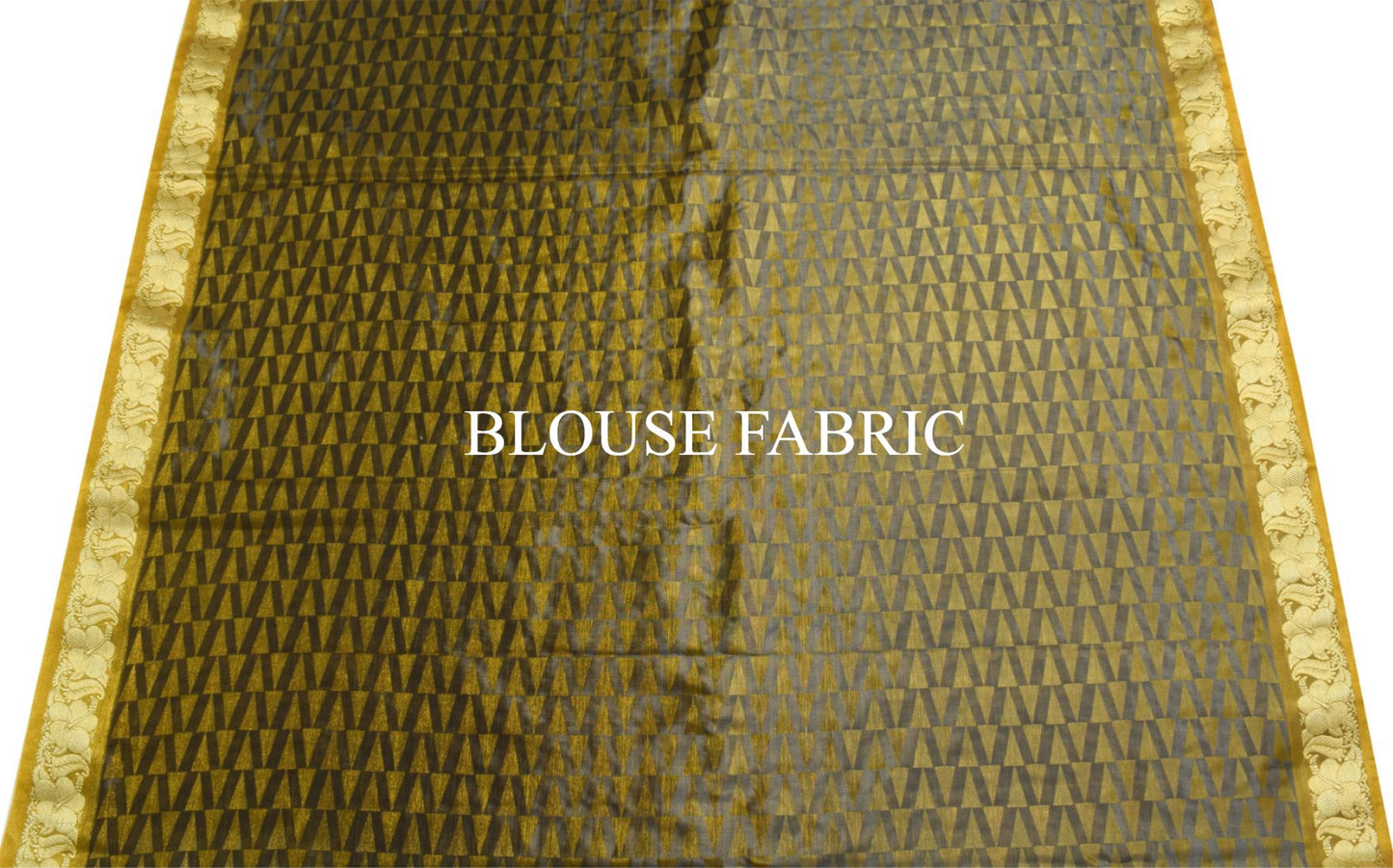 Indian Multi-Color Banarasi Sari Art Silk Self & Zari Woven Saree Blouse Fabric