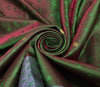 Indian Green Purple DualTone Sari Art Silk Banarasi Saree Blouse Gold Zari Woven