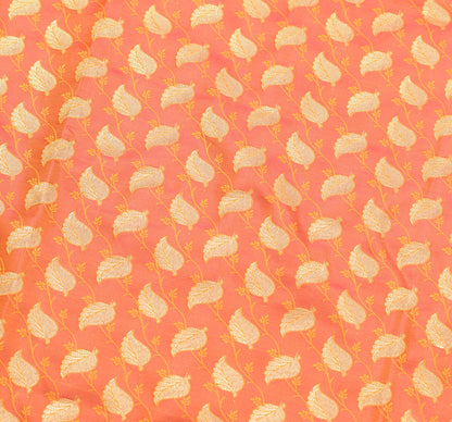 Indian Pink Dual Tone Sari Banarasi Art Silk Saree with Blouse Gold Zari Woven