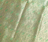 Indian Green Blue Dual Tone Sari Art Silk Banarasi Saree Blouse Gold Zari Woven