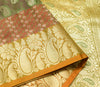 Indian Green Dual Tone Sari Banarasi Art Silk Saree with Blouse Gold Zari Woven