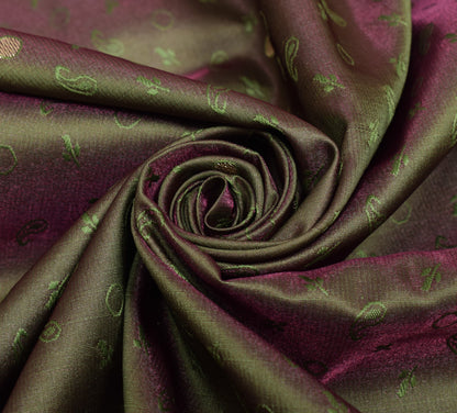 Indian Green Dual Tone Sari Banarasi Art Silk Saree with Blouse Gold Zari Woven