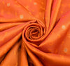 Indian Orange Dual Tone Sari Banarasi Art Silk Saree with Blouse Gold Zari Woven