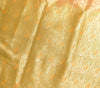 Indian Orange Dual Tone Sari Banarasi Art Silk Saree with Blouse Gold Zari Woven