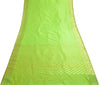 Indian Parrot Green Banarasi Sari Art Cotton Saree Blouse Fabric Gold Zari Woven